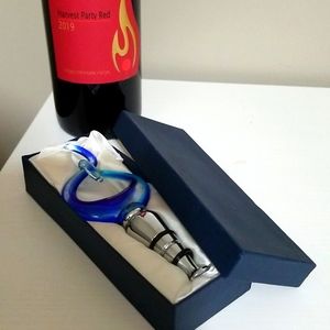 🍷Hand Blown Glass Wine Stopper